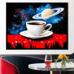 Saturn Brew Cosmic Journey - NicheCanvas