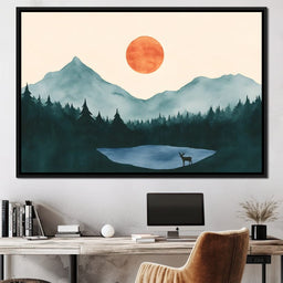 Silent Dawn Over Peaks - NicheCanvas