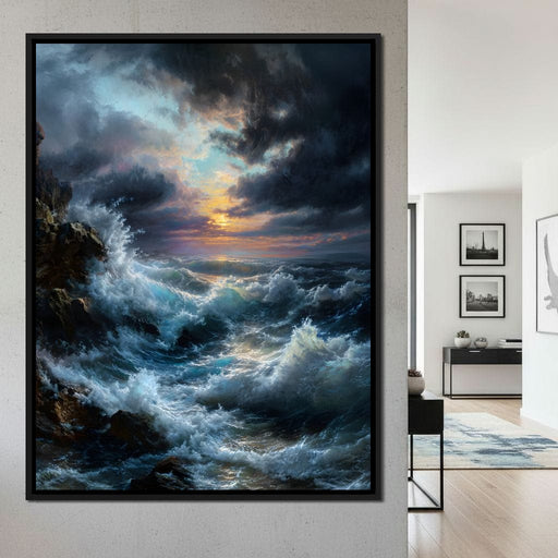 Tempest Dawn Ocean Fury Canvas Print