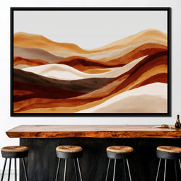Sahara Dunes Earth Tones - NicheCanvas