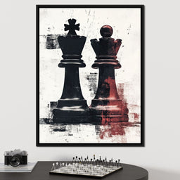 Chess Kings Encounter Majesty - NicheCanvas