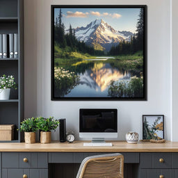 Mountaintop Reflections - NicheCanvas