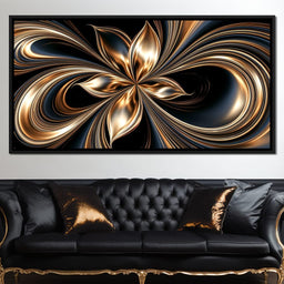 Gilded Currents Of The Infinite Void - NicheCanvas