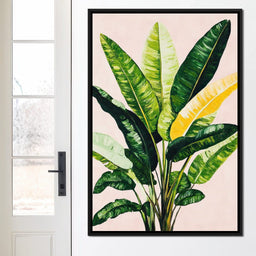 Tropical Sunrise Leaves Dance - NicheCanvas