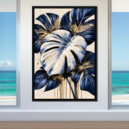 Gilded Foliage Under Midnight Shadows - NicheCanvas