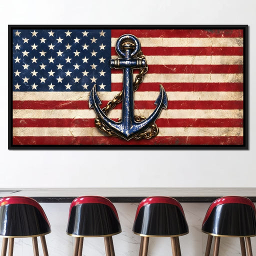 Flag Of US Fleet Canvas Print