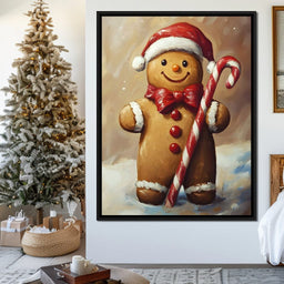 Gingerbread Joy Holiday Cheer - NicheCanvas