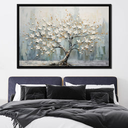 Petals of Alabaster Beauty - NicheCanvas