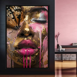 Golden Monarch Radiance - NicheCanvas