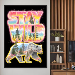 Wild Bear Forest Stay Wild - NicheCanvas