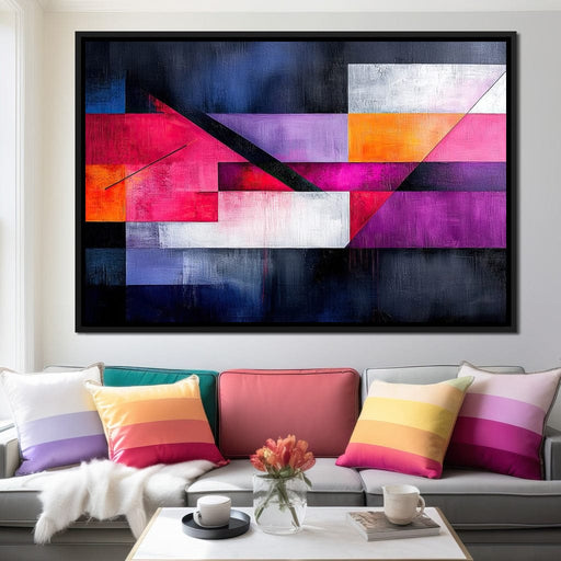 Colorful Geometric Harmony Canvas Print