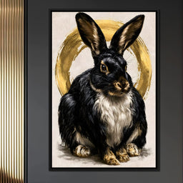 Gilded Hare of the Silent Circle - NicheCanvas