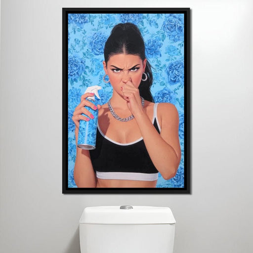 Bathroom Spray Attitude Canvas Print