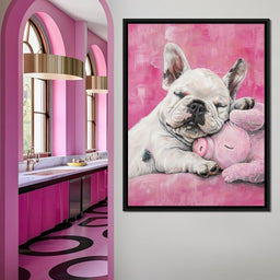 Slumbering Frenchie Dreams - NicheCanvas