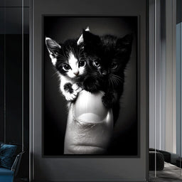 Playful Companions on Thumb - NicheCanvas