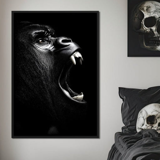Primal Roar Silence Echoes Canvas Print