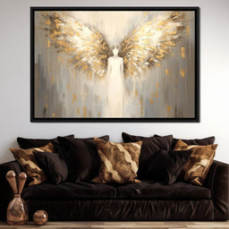 Heavenly Guardian Silhouette - NicheCanvas