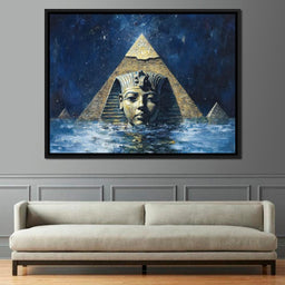 Pharaoh's Timeless Reflection - NicheCanvas