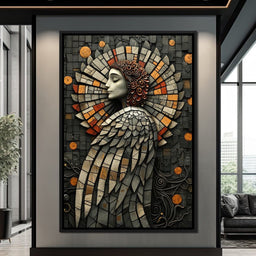 Mosaic Angel Enchantment - NicheCanvas