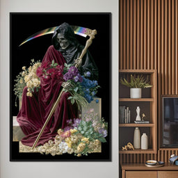 Death Rests With Fallen Petals - NicheCanvas
