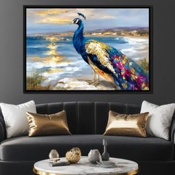 Gilded Peacock Shorelight - NicheCanvas