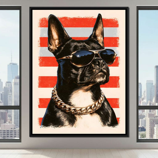 Coolest Canine On The Block Canvas Print