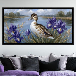 Duckling Meadow Reflections - NicheCanvas