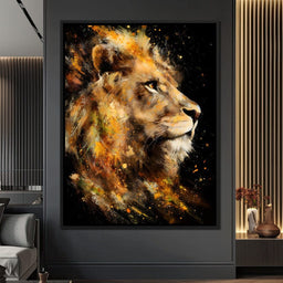 Majestic King of Savannah Firestorm - NicheCanvas