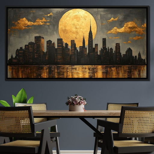 Golden Reflections Skyline Canvas Print