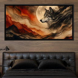 Solitary Howl Before Dawn - NicheCanvas