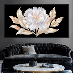 Elegant Ivory Petal Radiance - NicheCanvas