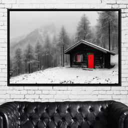 Cabin Solitude Winter Tale - NicheCanvas