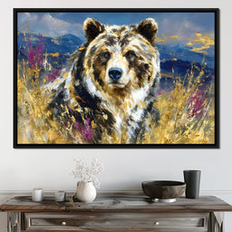 Golden Grizzly Mountain Calm - Neal Hackett - NicheCanvas