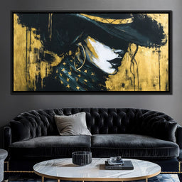 Golden Midnight Femme Shadow - NicheCanvas