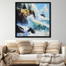 Ocean Waves Dance Sentinel - NicheCanvas