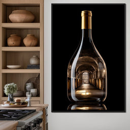 Golden Cellar Bottle Portal - NicheCanvas