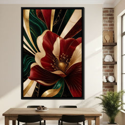 Gilded Petals Of Luxury - NicheCanvas