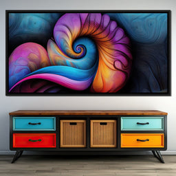 Whirlpool of Rainbow Time - TooplesArt - NicheCanvas