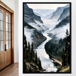 Where Silent Waters Meet The Peak - NicheCanvas