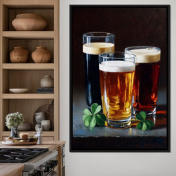 Stout Ale Lager With Shamrocks - NicheCanvas