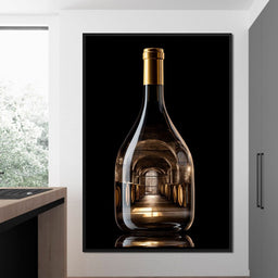 Golden Cellar Bottle Portal - NicheCanvas