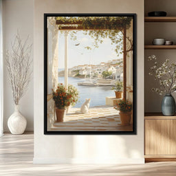 Mediterranean Tranquility View - NicheCanvas