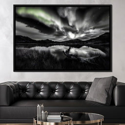 Eternal Wilderness Light Green Glow - NicheCanvas