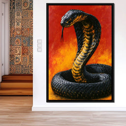 Airbrush Cobra Retro Style - NicheCanvas
