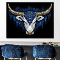 Galactic Constellation Bull - NicheCanvas