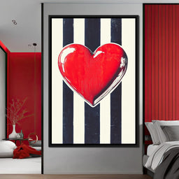 Heartbeat Elegance - NicheCanvas