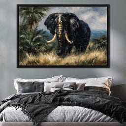 Majestic Elephant Safari Gold - NicheCanvas