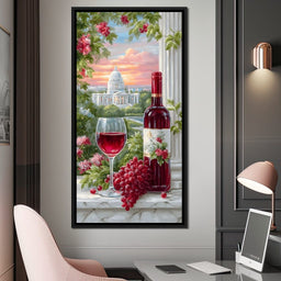 Capitol Tranquility & A Cup of Wine - NicheCanvas