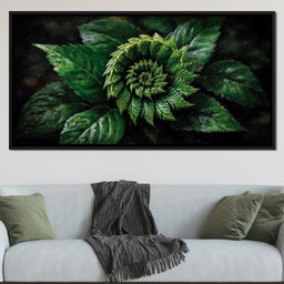 Tropical Fern Leaf Bouquet - NicheCanvas