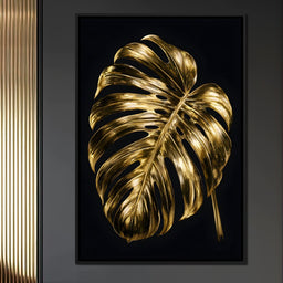 Gilded Foliage Night Study - NicheCanvas